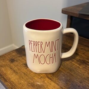 RARE Rae Dunn Peppermint Mocha Coffee Cocoa Mug NEW